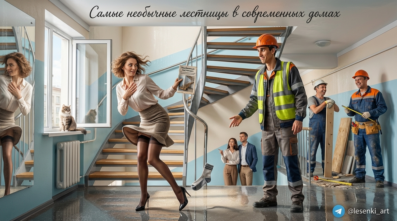 Необычные лестницы для современных домов